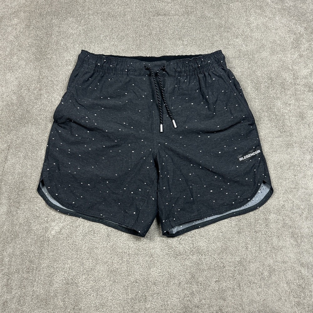 Legends Luka Shorts Mens Medium Gray Athletic Lined Gym Performance Running